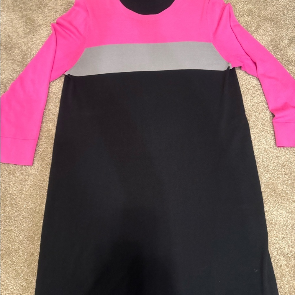 Pink, Gray, and Black Colorblock Dress - Unbranded - Size M/L - Picture 4 of 6